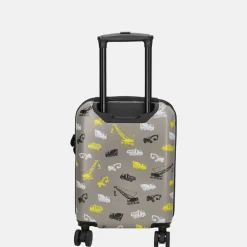 Kinderkoffers^Zebra Trends Graafmachines kinderkoffer grijs