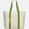Strandtassen^Zebra Trends strandtas met koelvak retro stripes