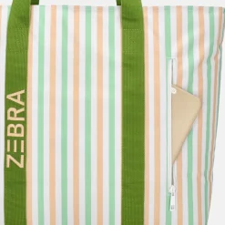 Strandtassen^Zebra Trends strandtas met koelvak retro stripes