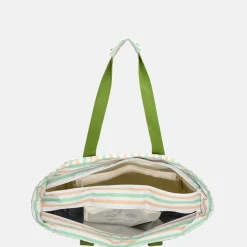 Strandtassen^Zebra Trends strandtas met koelvak retro stripes