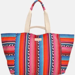 Strandtassen^Zebra Trends strandtas multi fuchsia