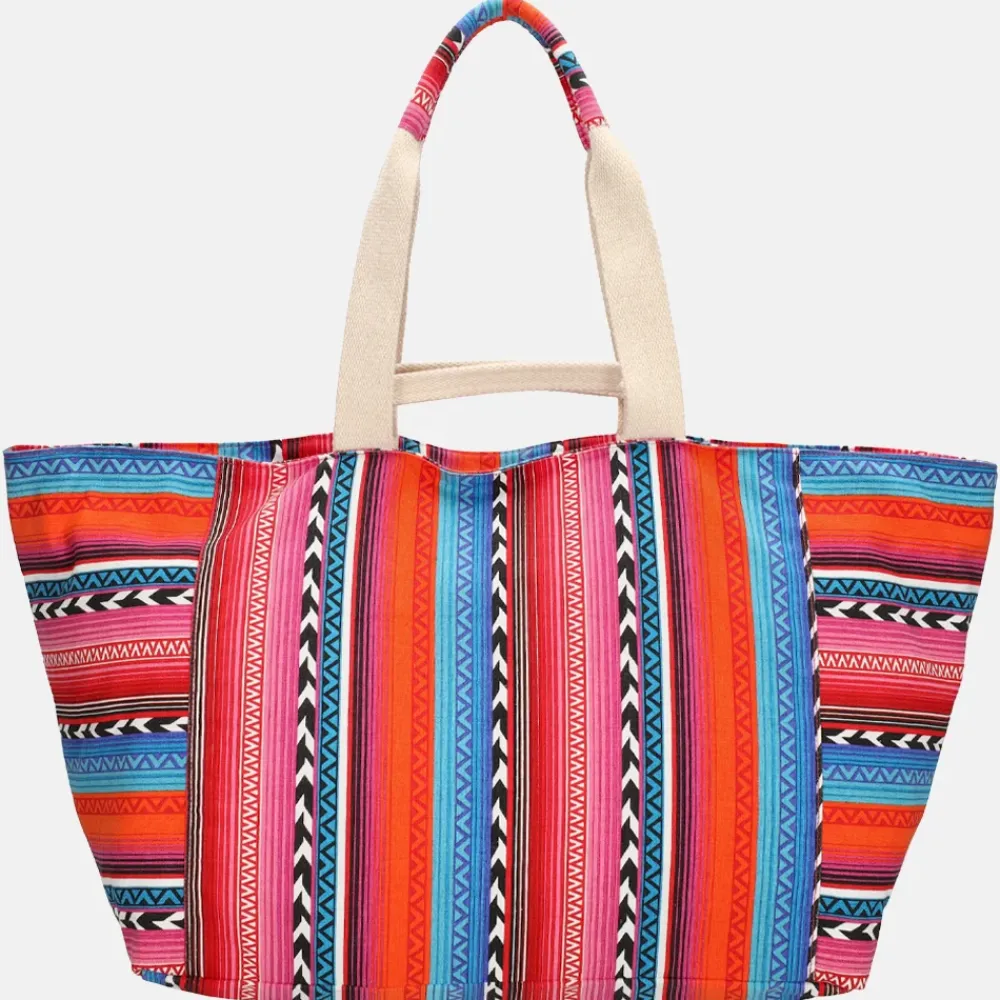 Strandtassen^Zebra Trends strandtas multi fuchsia