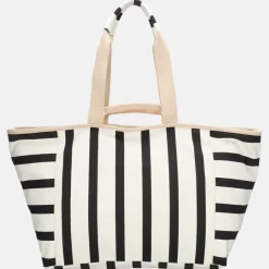 Strandtassen^Zebra Trends strandtas zwart/wit