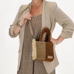Handtassen^Zebra Trends teddy handtas S bruin
